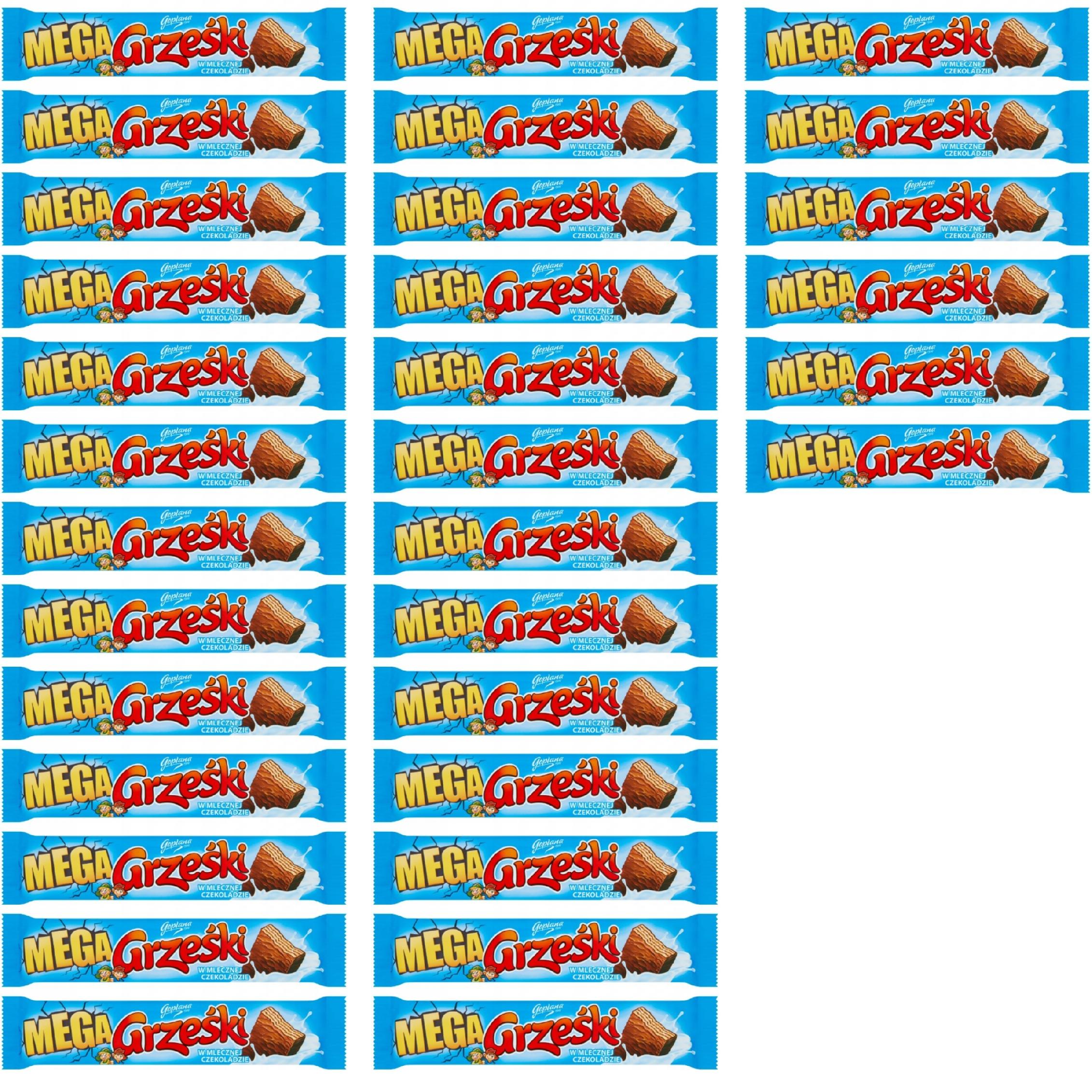 Wafel Grześki Kakaowe W Czekoladzie Mlecznej 48 G Colian 32 Sztuki