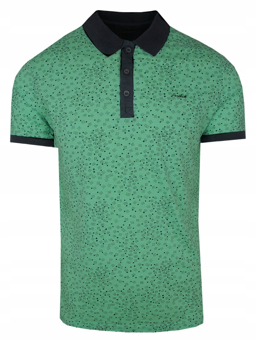 Zelená Polokošile s jemným vzorem XXL