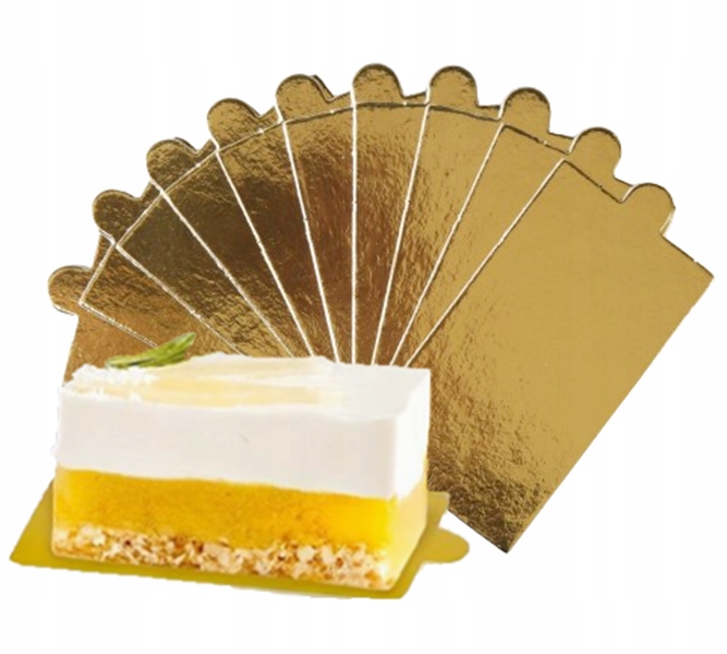 Banketovky, podložky pod obdélníkové monoporce Zlaté Cuki Alfatec 9 x 5 cm