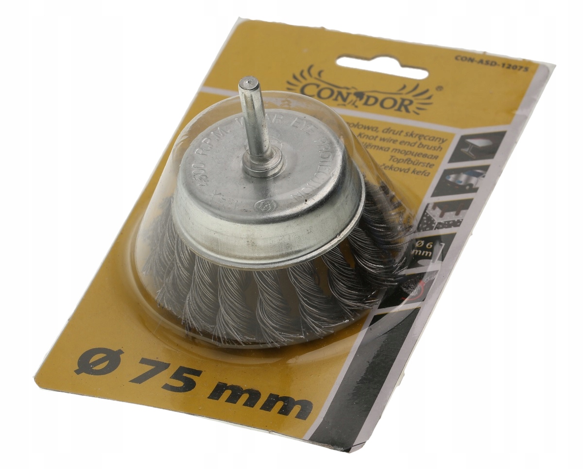 

Szczotka Doczołowa Z Trzpieniem Druciana 75 mm