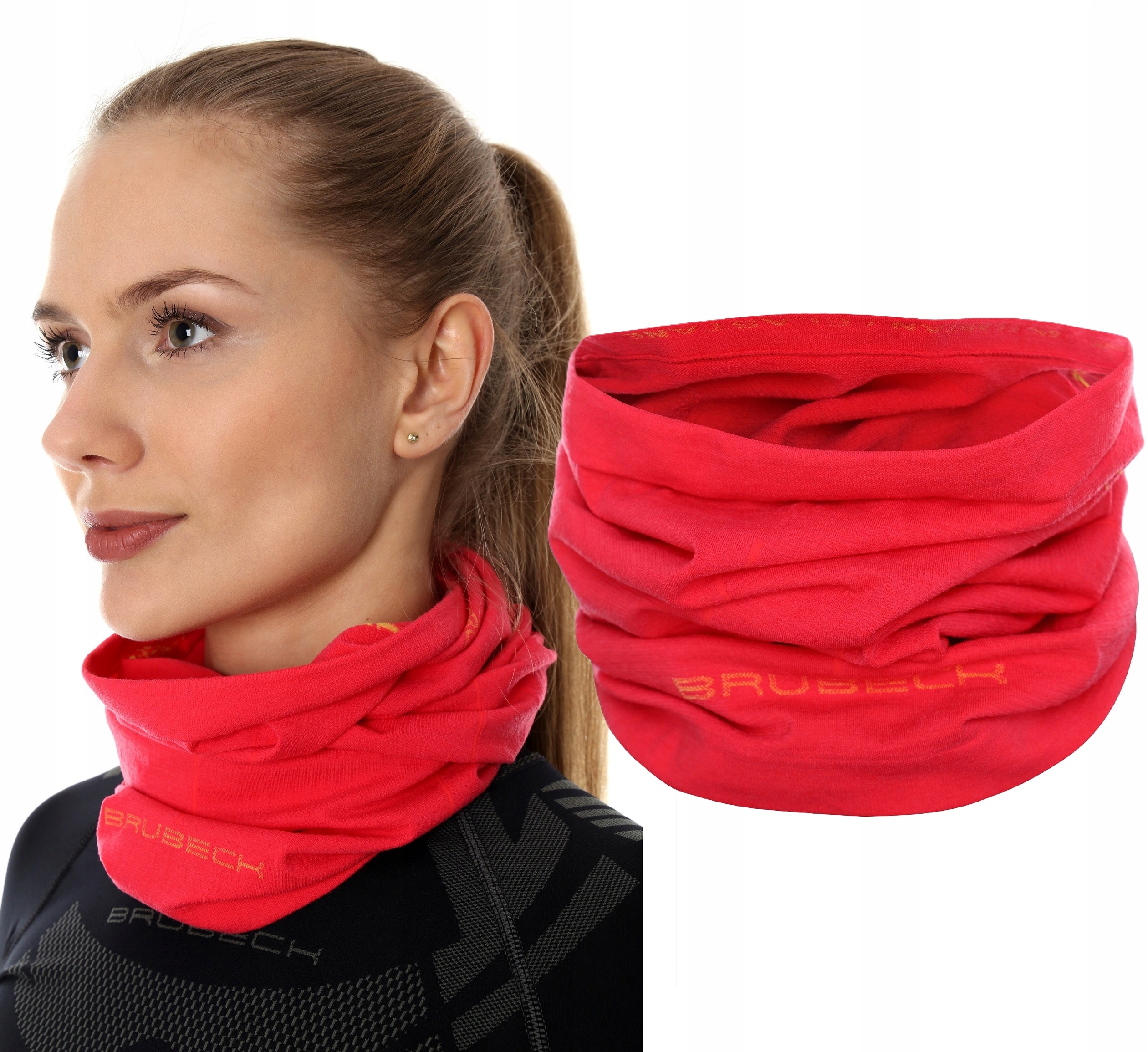 Brubeck Merino Wool Komin Bandana Na Rower L-XL