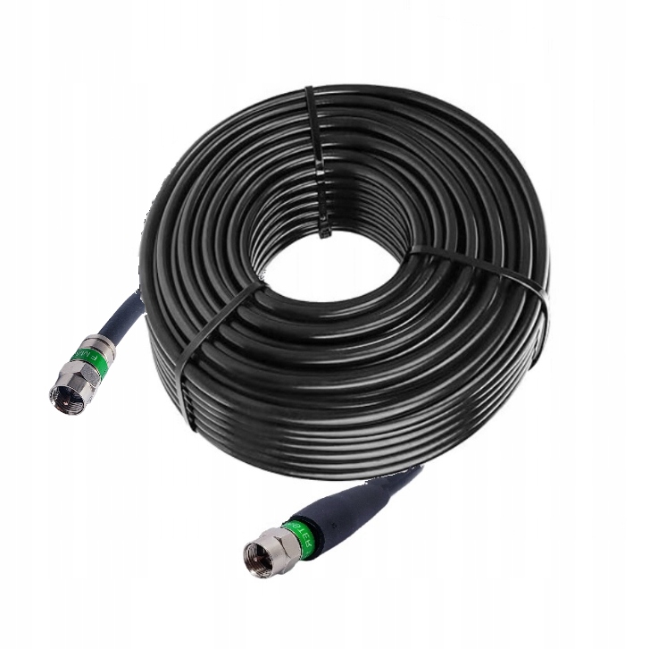Kabel koncentryczny ZEWNĘTRZNY 30M Wtyk F-Wtyk F Triest 1,13Cu+ŻEL PE Marka Inna