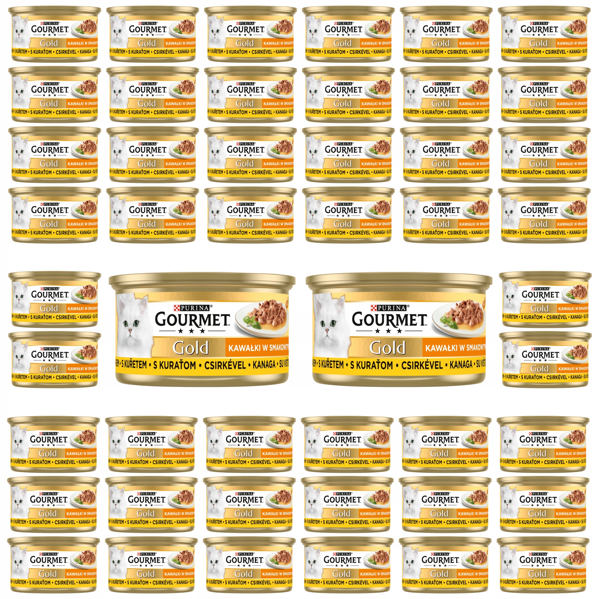 Gourmet Gold Sauce Kawałki kurczaka w sosie 48 szt