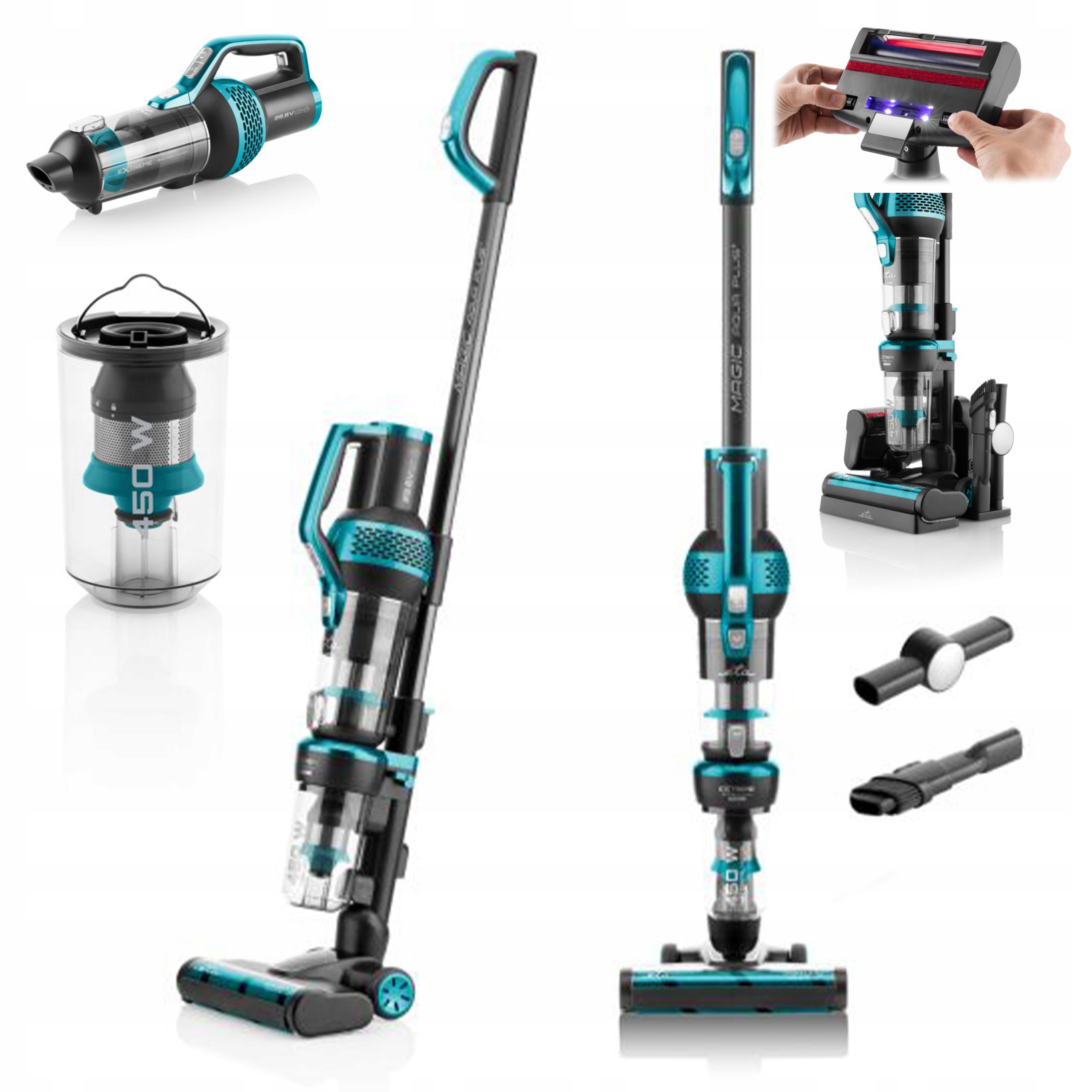 Tyčový vysavač Eta Magic Mopování Pro Alergiky Hepa Filtr Na Srst