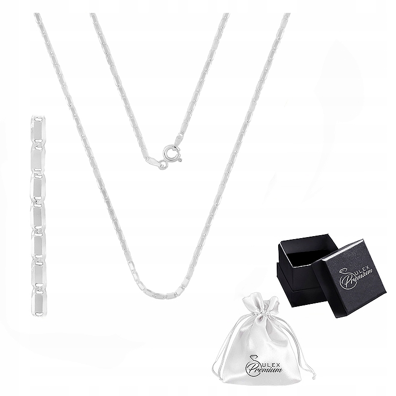 Stříbrný řetízek leštěný Krásná diamantová vazba Stříbro pr 925 |55 cm