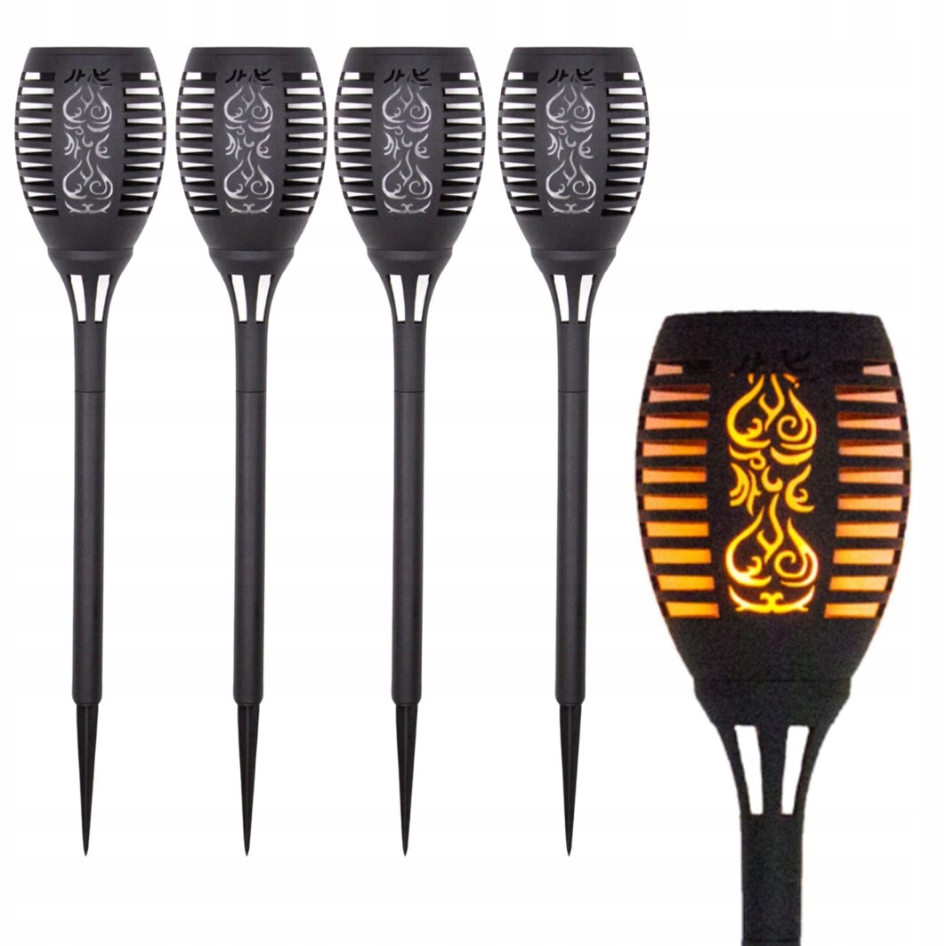 

Lampa solarna ogrodowa efekt płomienia 4 sztuki