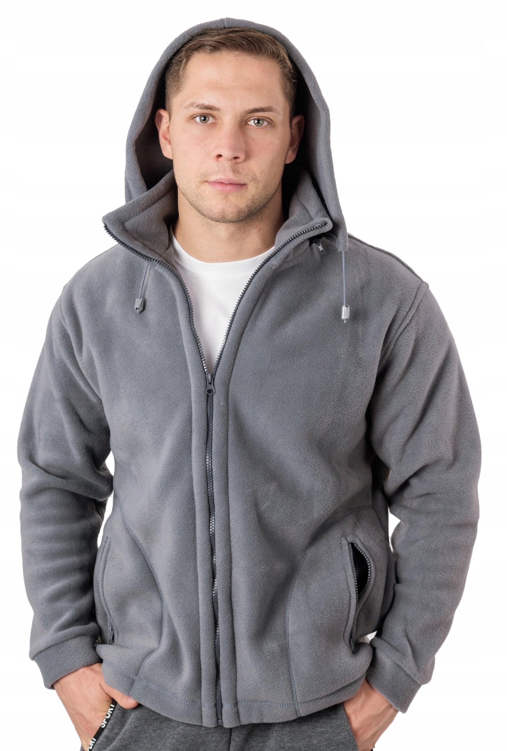 

Duży Polar Bluza Polarowa Męska MAX01 3XL szara
