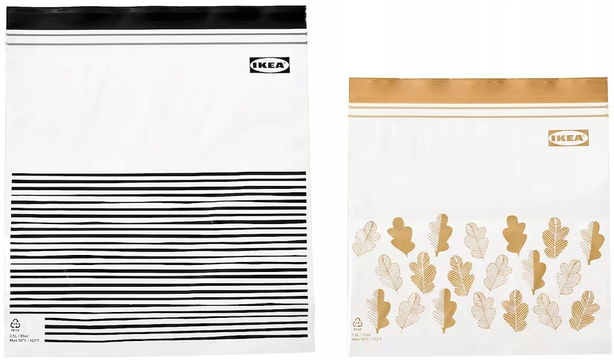 

Ikea Istad Woreczki Strunowe Na Żywność 2.5L/1.2L