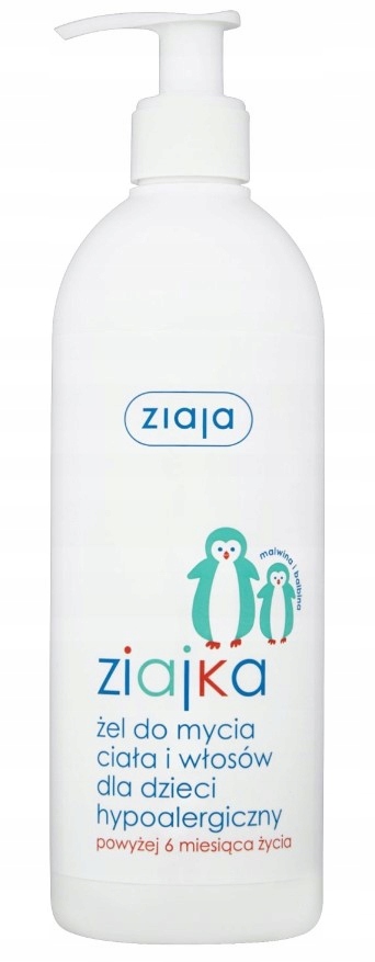 

Ziajka żel ciało włosy dzieci hypoalergiczny 400ml