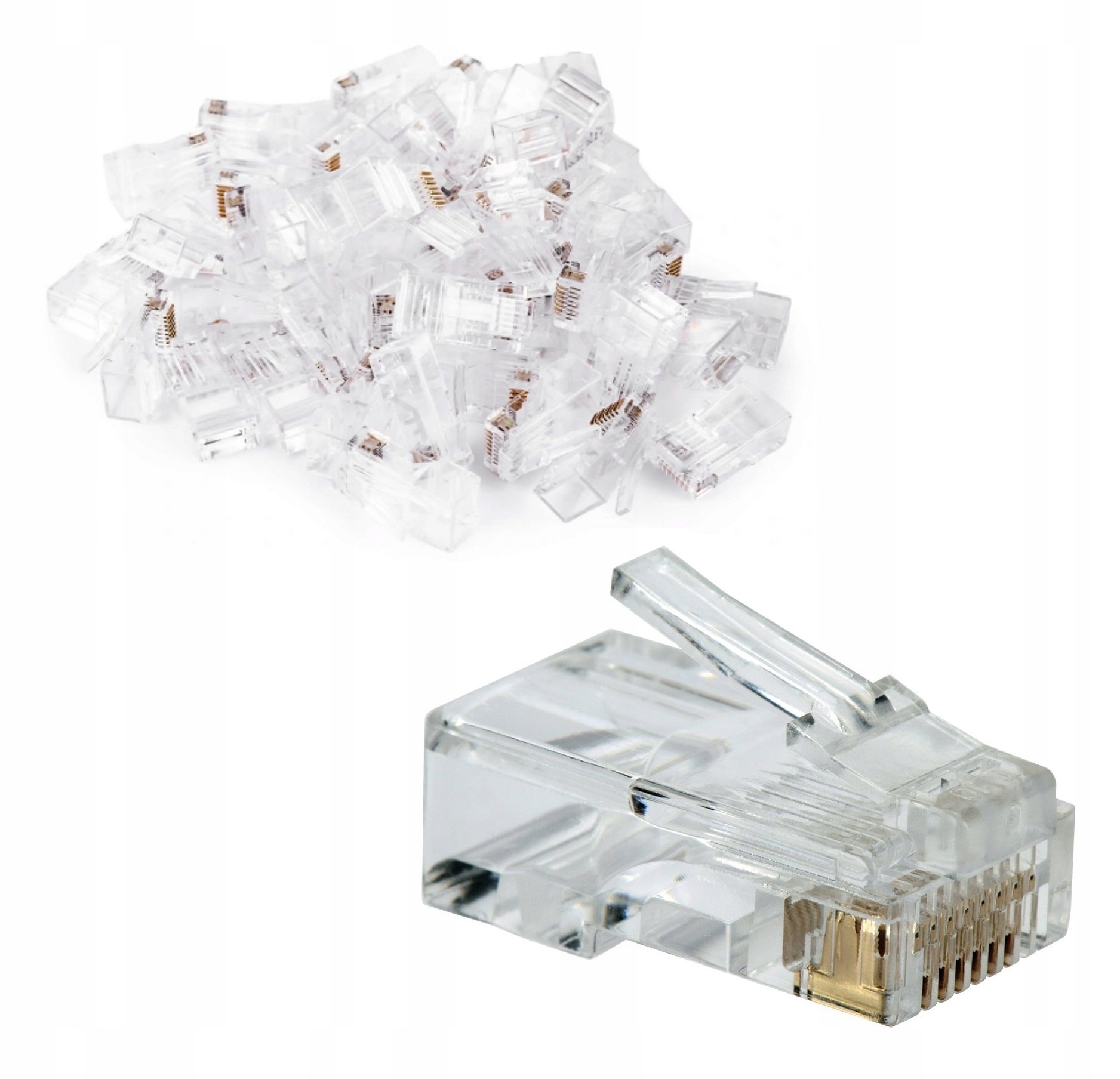 

50x Końcówka Końcówki Wtyk Wtyki RJ45 Rj 45 RJ-45