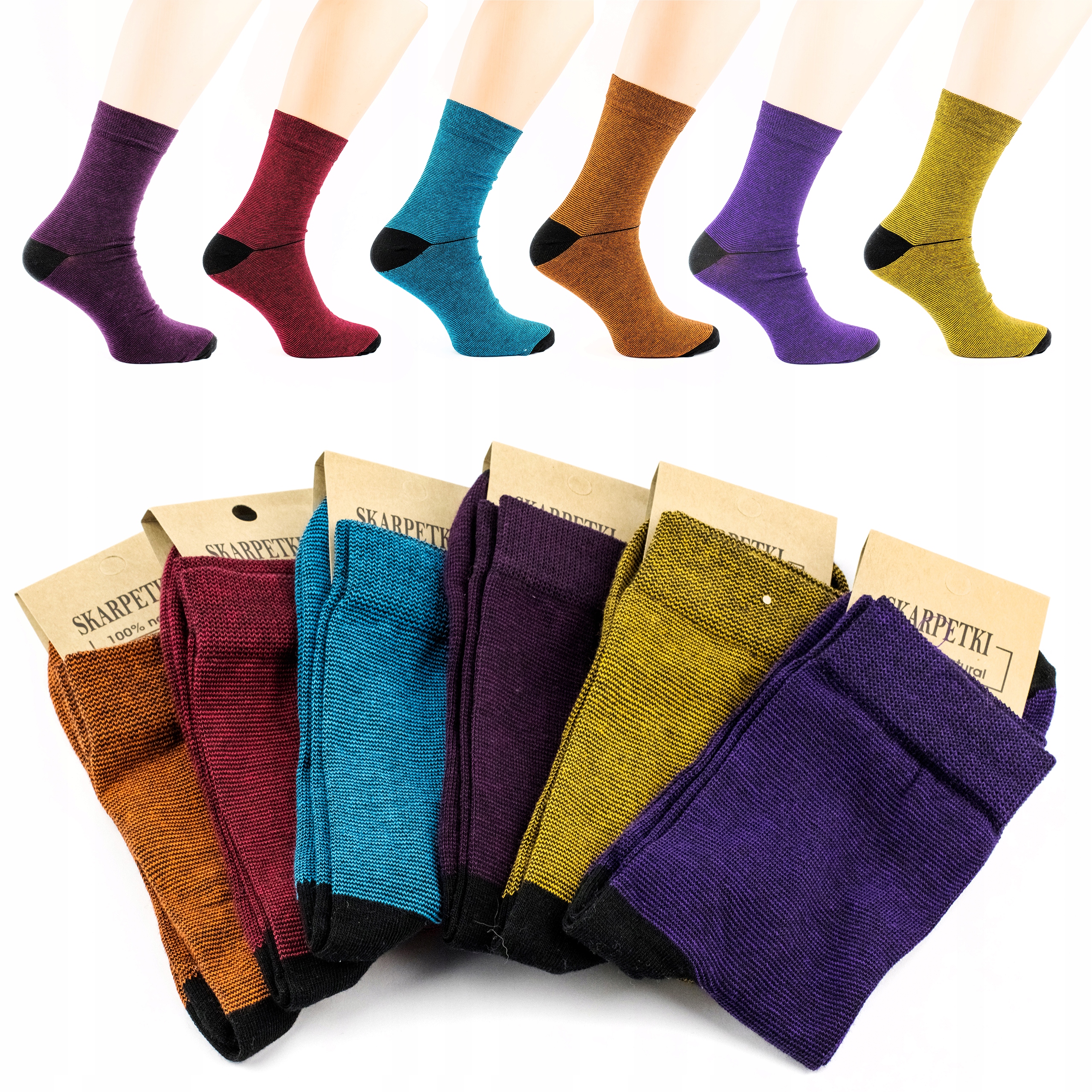 

Skarpety Premium Kolorowe 6PAR 44-46 Produkt Pl