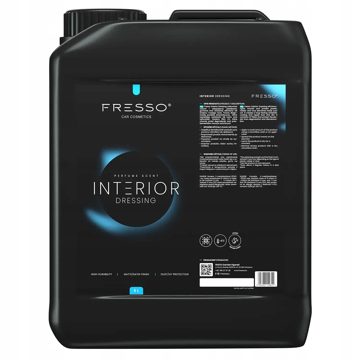 Fresso Interior Dressing 5L – Pielęgnacja kokpitu i wnętrza