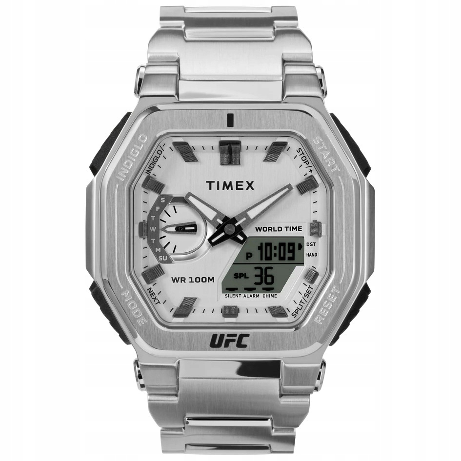 Pánské Hodinky Timex TW2V84700 stříbrný náramek