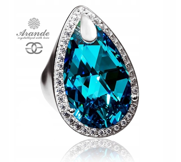 Krystaly Prstýnek Encante Stříbro