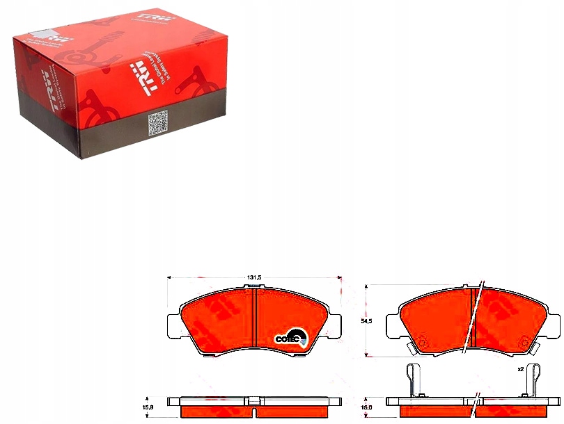 Brzdové Destičky Honda Přední CIVIC 91-EG 95-EJ9 Ja