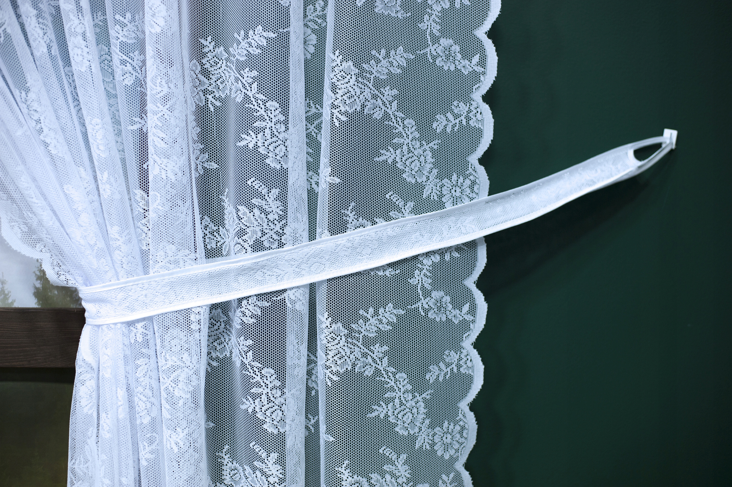 KOMPLET FIRAN ŻAKARDOWYCH Z TAŚMĄ FIRANA GOTOWA BIAŁA FIRANY GOTOWE 500X230 Sposób zawieszania taśma tunel żabki