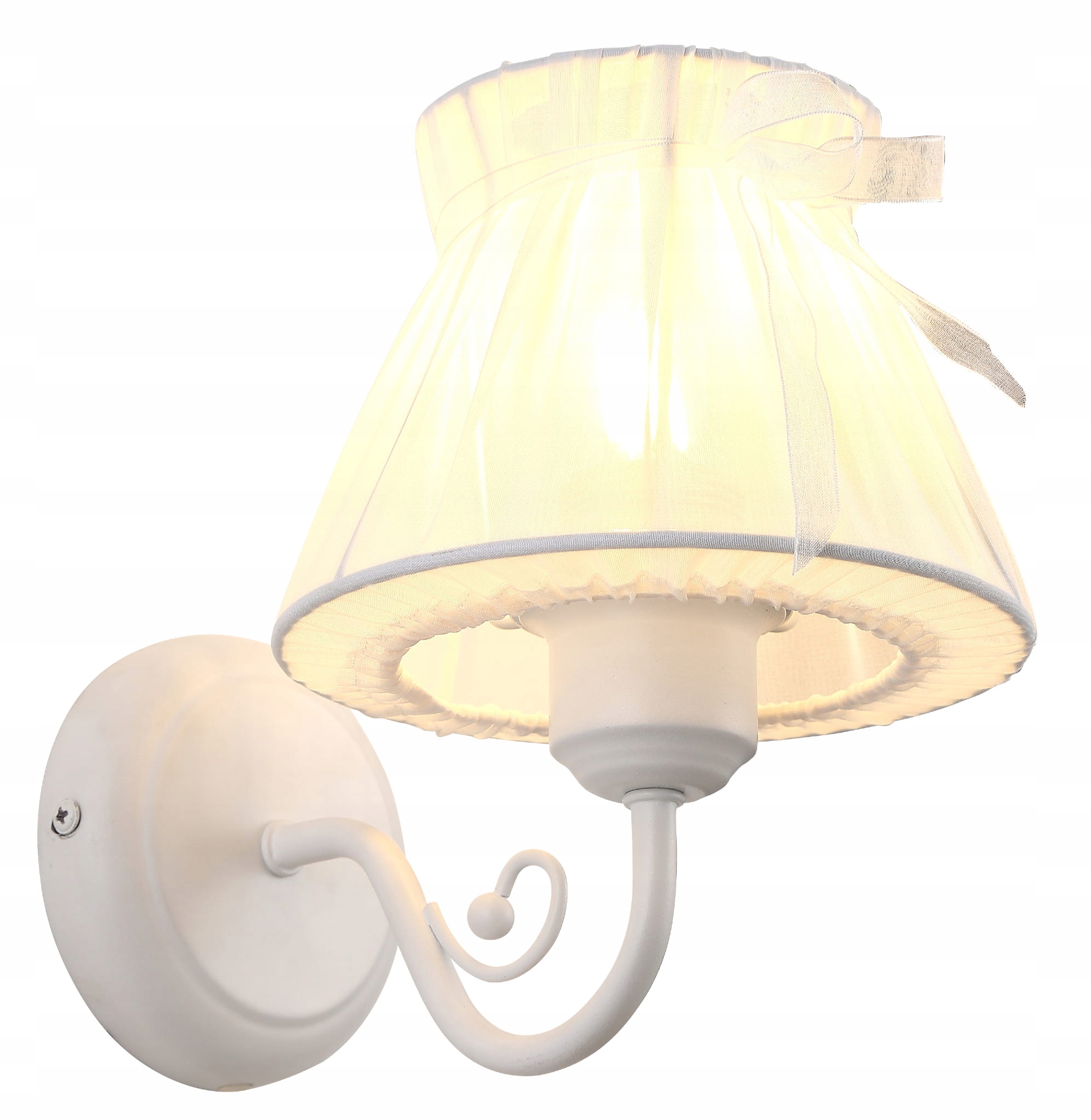 Candellux Nástěnné svítidlo Zefir E14 40W Moderní bílý kov/textil