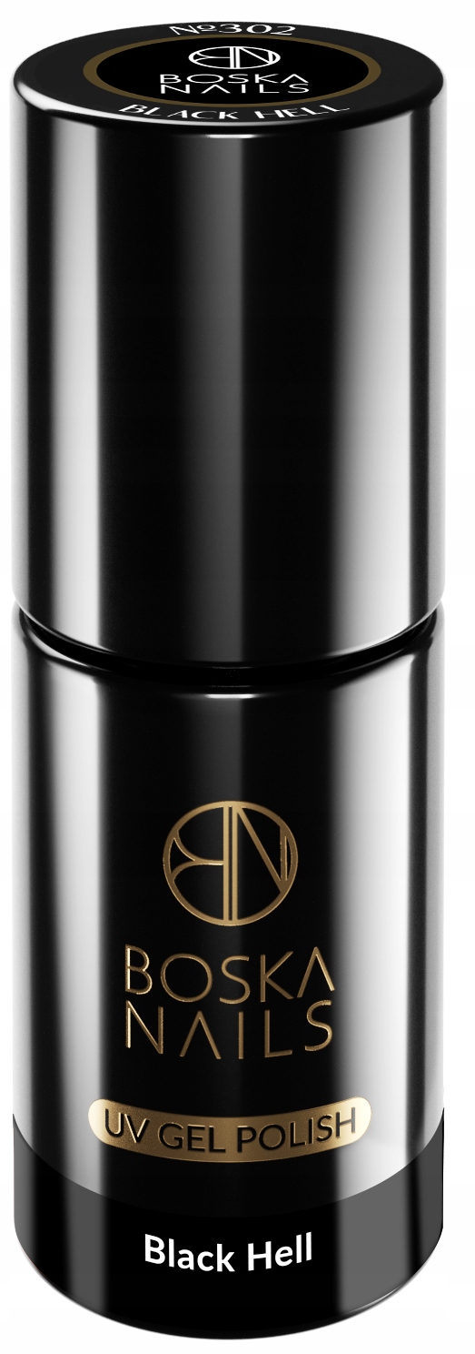 BOSKA NAILS LAKIER HYBRYDOWY UV/LED 302 BLACK HELL 6 ML Marka Boska Nails
