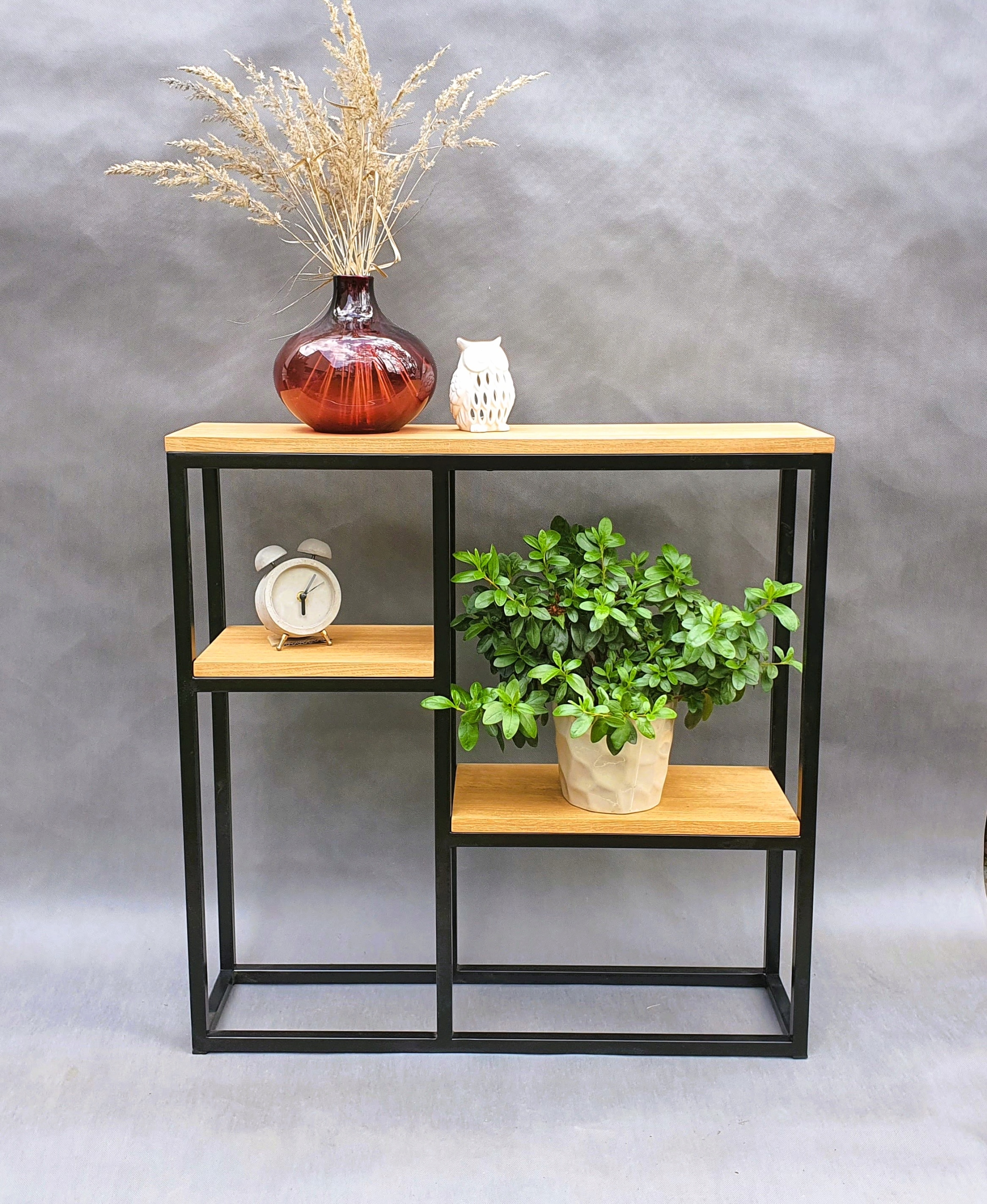 Konsola Regał dąb naturalny mat 80/82/20 LOFT