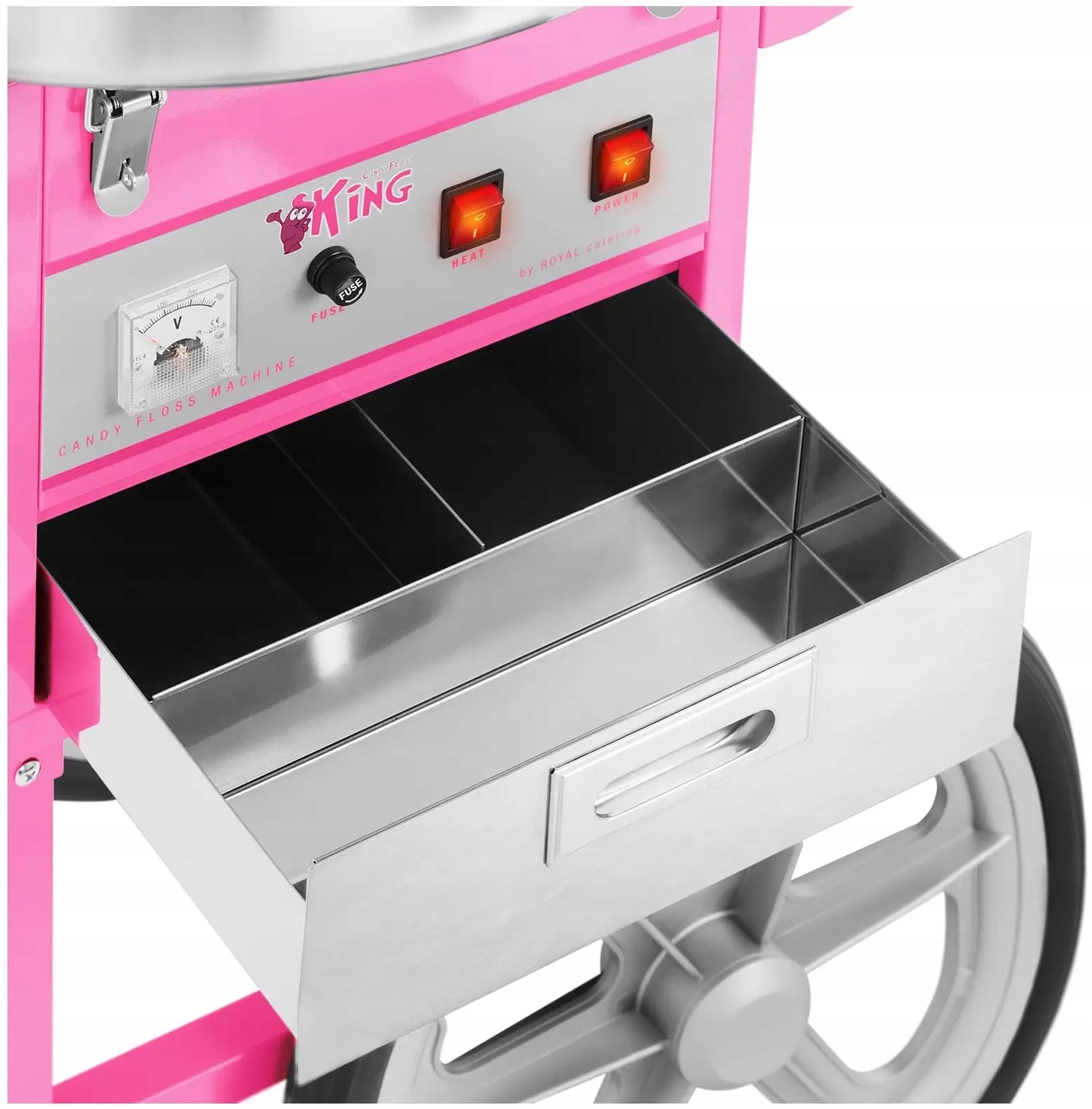 Maszyna do waty cukrowej 1200W 72cm wóz Royal Catering RCZC-1200XL 10010133