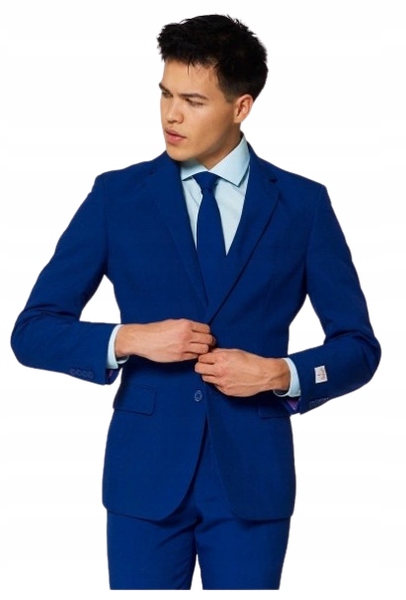 Pánský Tmavě Modrý Oblek Navy Royale Opposuits Deluxe Slim Fit 48