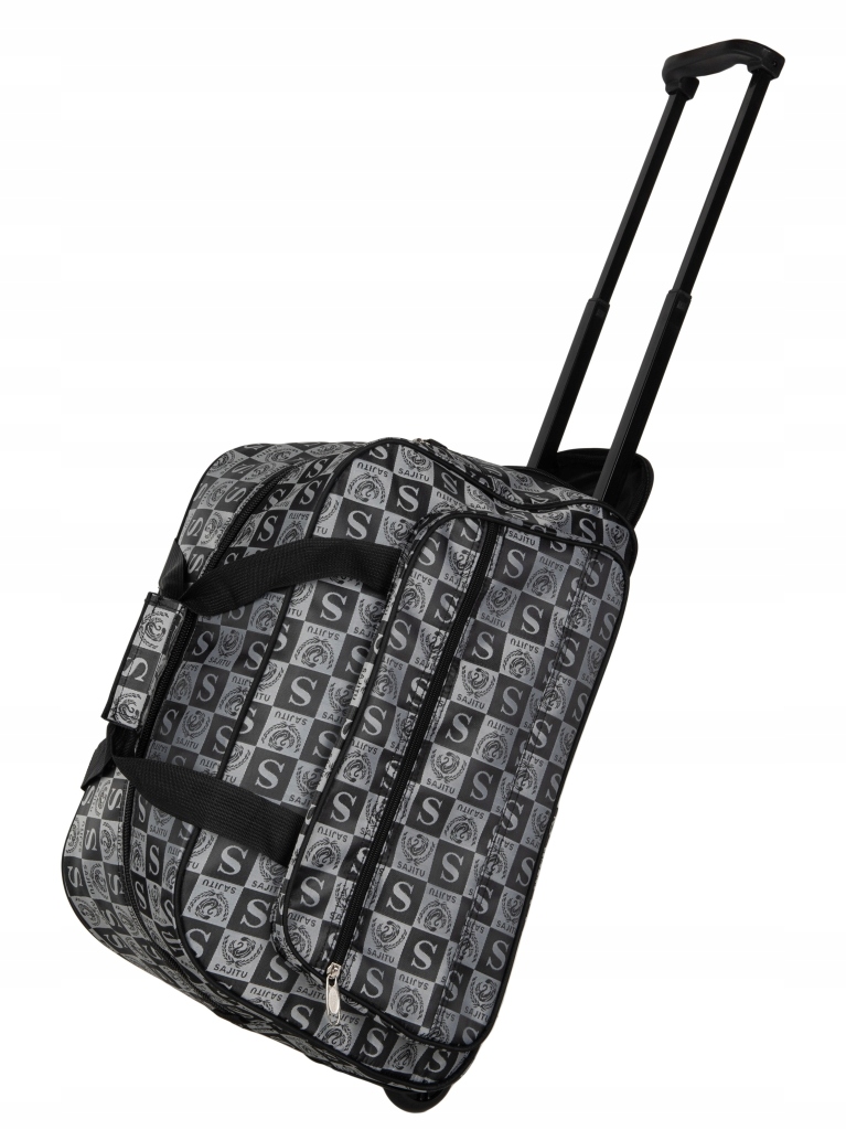 Torba podróżna na kołach 48 cm $ Letters czarna