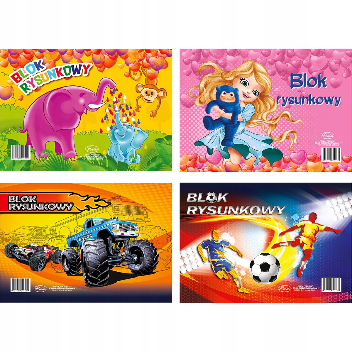 

Blok rysunkowy A4 20 kartek 80g Protos