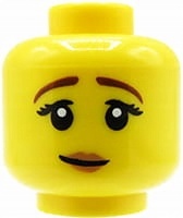 

Lego głowa główka figurki damska, zmieszana mina
