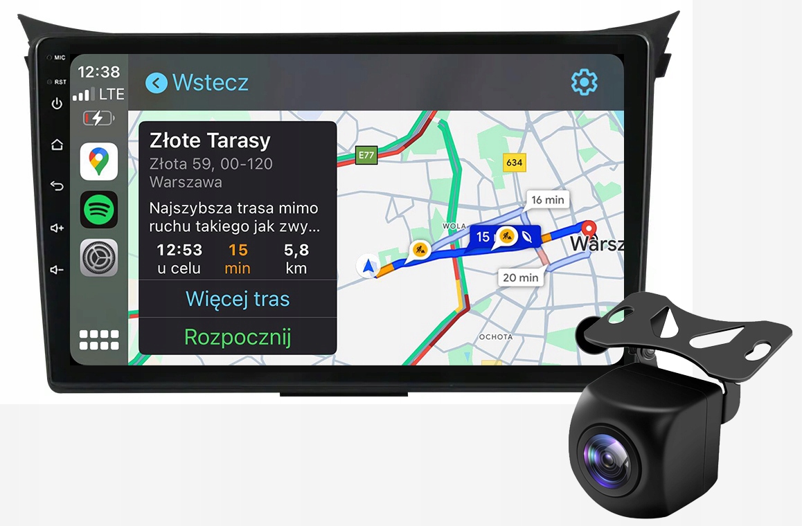 Hyundai i30 Elantra Radio Nawigacja Android Auto Apple Carplay Kamera