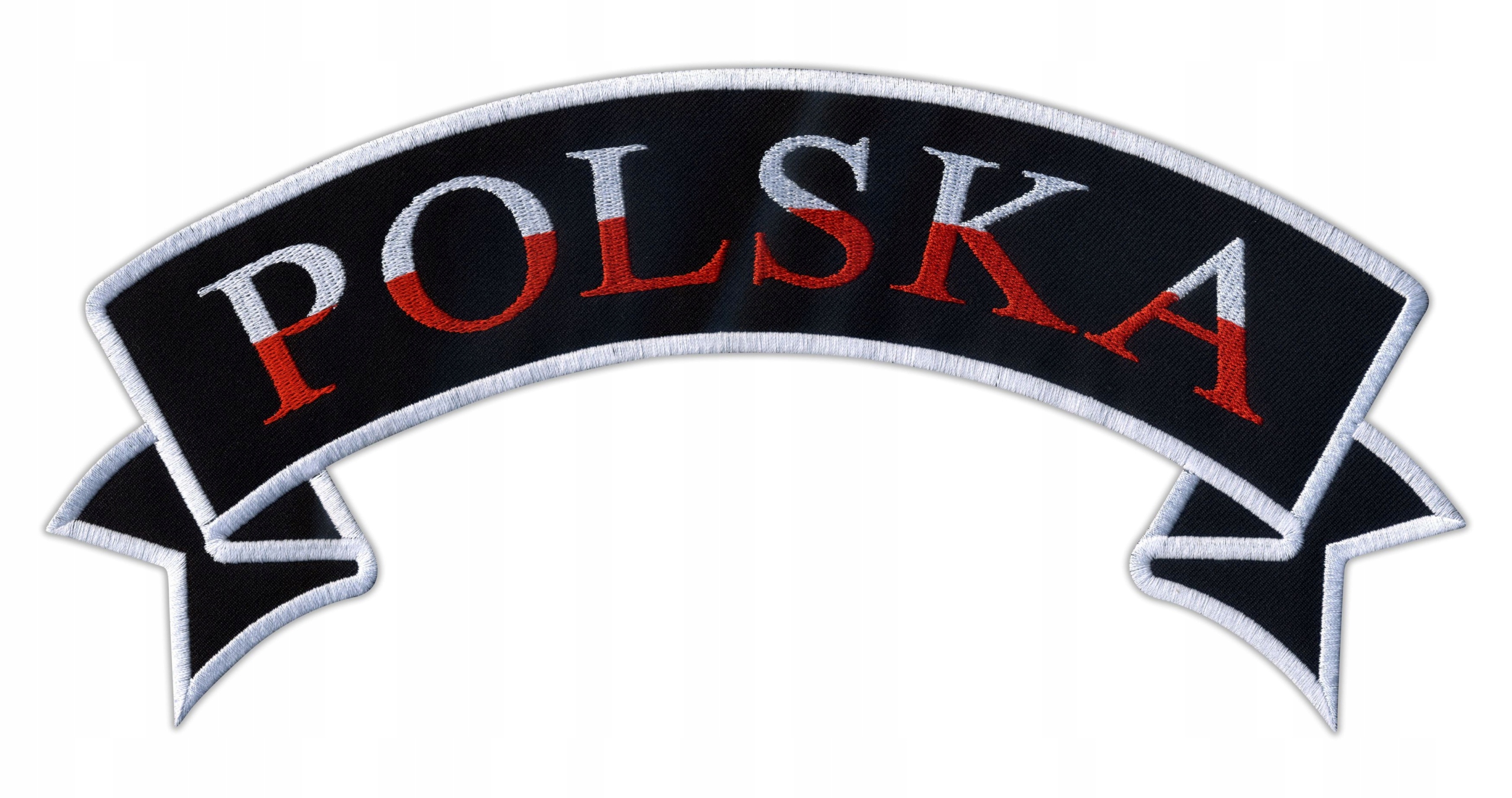

Naszywka Polska biało-czerwona szarfa Haft