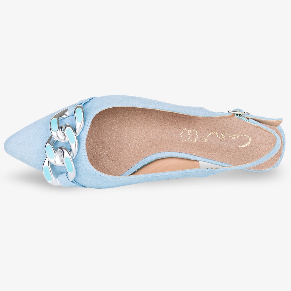 BALERINY NA NISKIM OZDOBNYM OBCASIE WKŁADKA SKÓRA Rozmiar 38