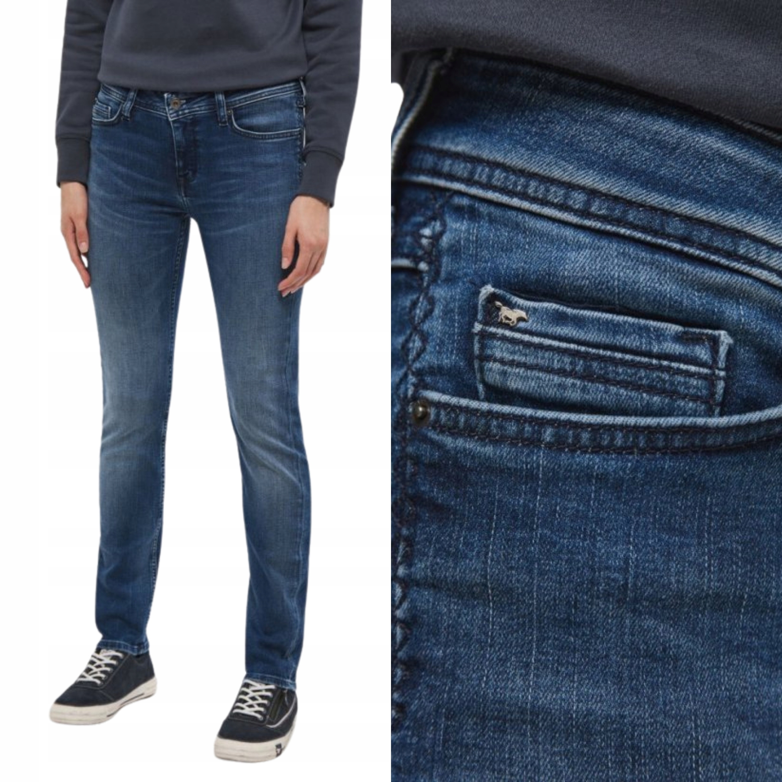 Mustang kalhoty Regular modré džíny Jasmin Slim W26 L32