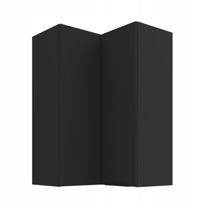 Rohová skříňka 60x60x90 Modulo 90°Černá Afm 3 police