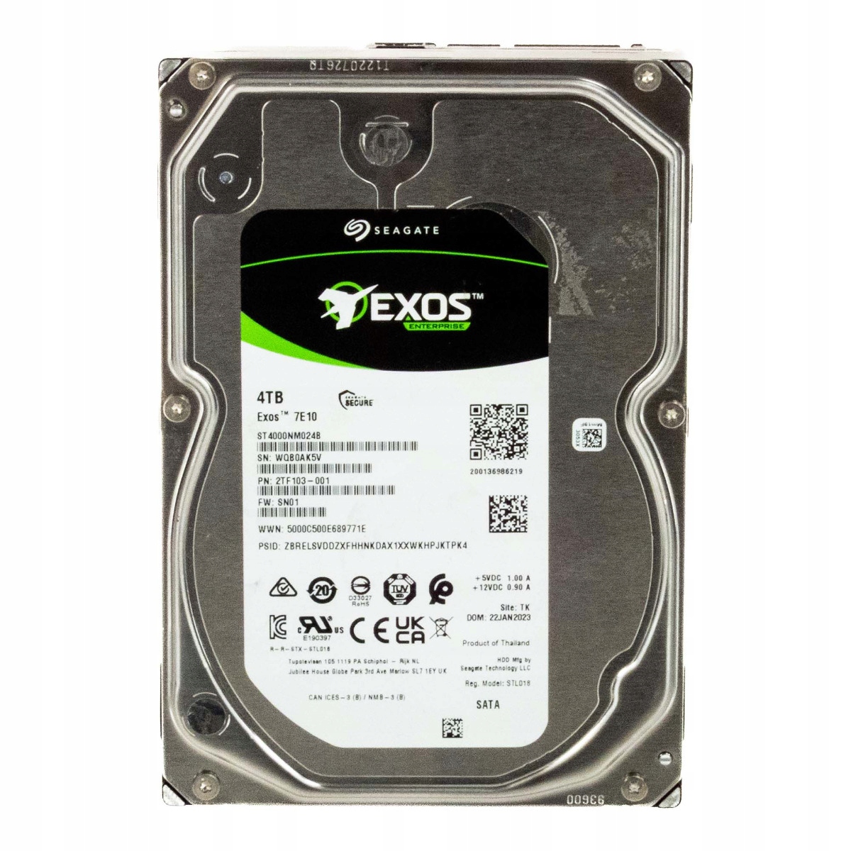 Seagate Exos 7E10 4TB 7.2K 256MB Sata III 3.5'' ST4000NM024B