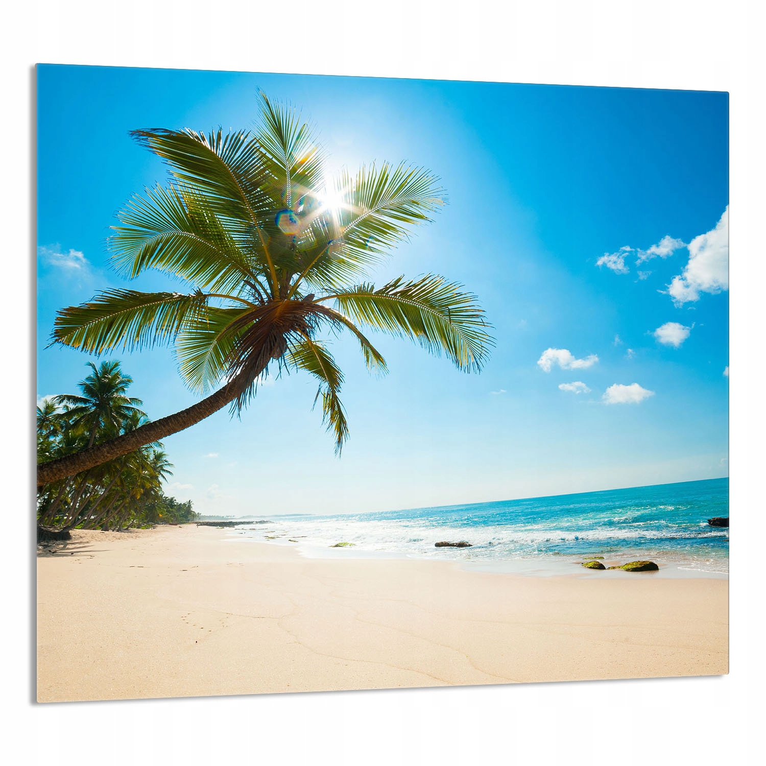 Skleněný Panel Do Kuchyně 65x60 Pláž Tvrzené Sklo