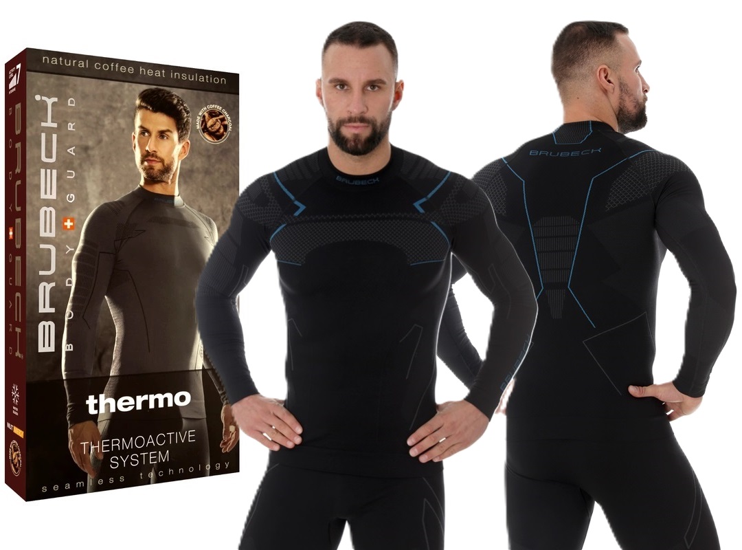 Koszulka Termoaktywna Brubeck Thermo męska Motocyklowa Rowerowa Zimowa
