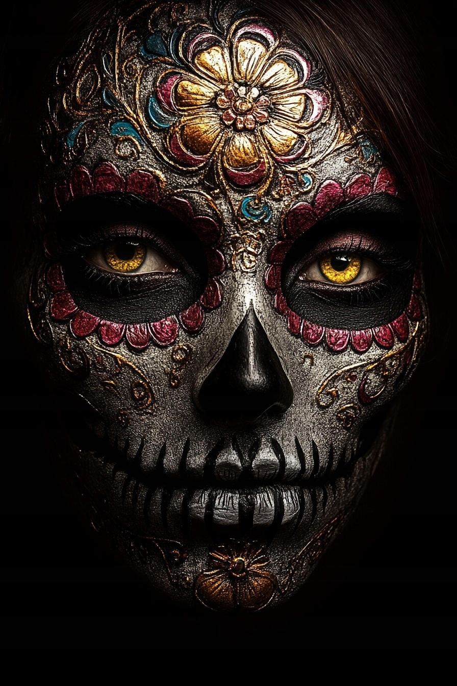 Obraz Na Plátně Canvas Portrét Dia De Los Muertos La Catrina Mexiko 80x120