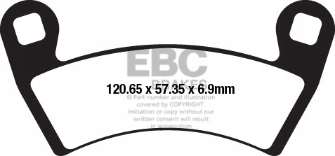 Brzdové doštičky Ebc SXR656HH Side By Side Race Formula (súprava na 1 kotúč)