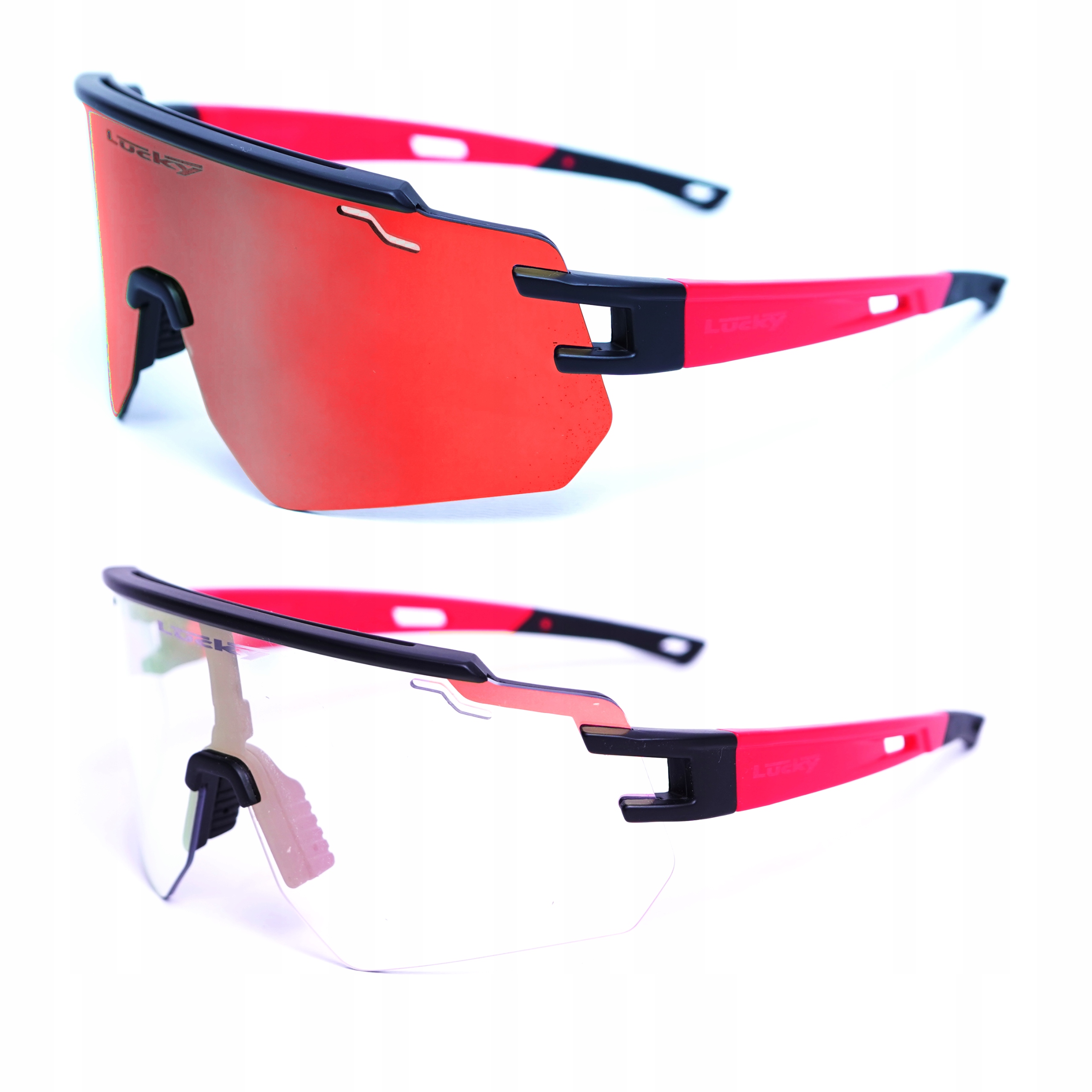 Fotochromatické Zrcadlové běžecké brýle na kolo, sportovní sluneční brýle