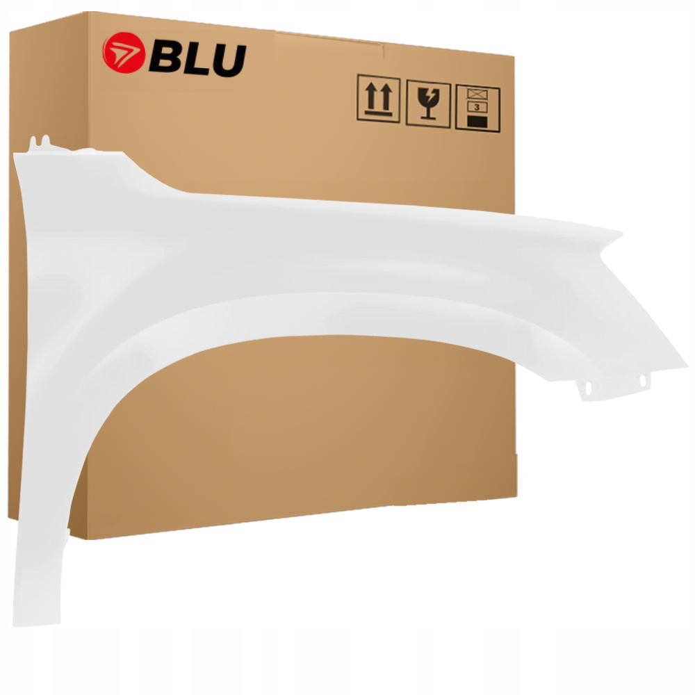 Blu Blatník Škoda Yeti 5L LF9E pravý bílý 09-13 přední CandyWeiss