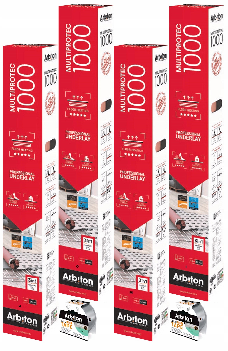 

Multiprotec 1000 1,5mm 3w1 podkład zestaw 32m2