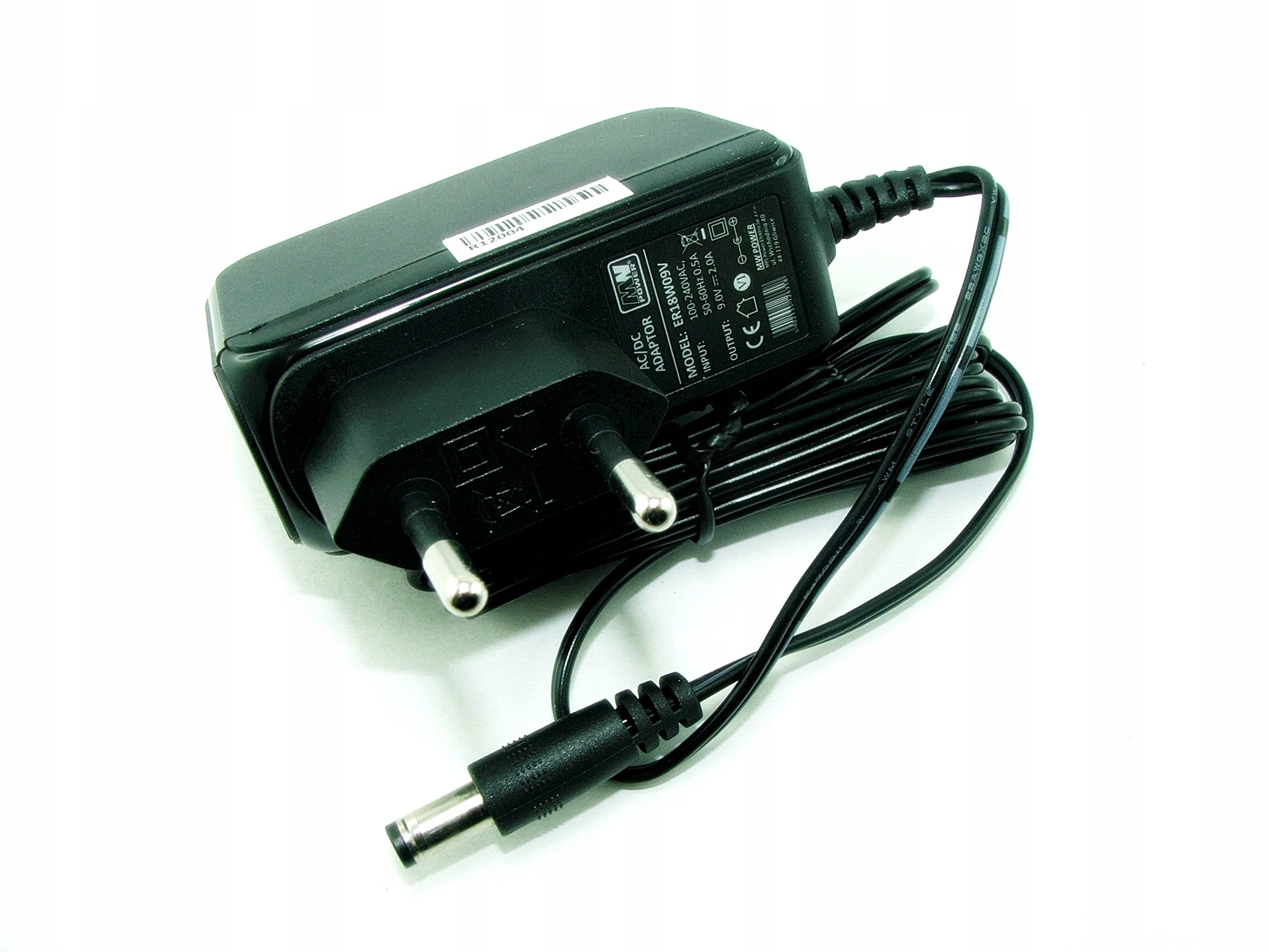 

Zasilacz Impulsowy 9V/2A DC 2.1/5.5 ER18W09V