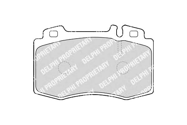 КОЛОДКИ ГАЛЬМІВНЕ DELPHI HAM 34200520 34200820 3420