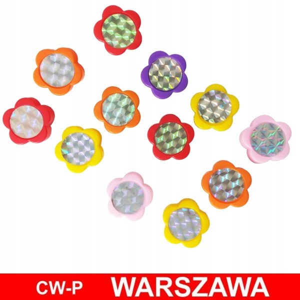 Koraliki ozdobne na szprychy 12 sztuk - KWIATKI Marka inna marka