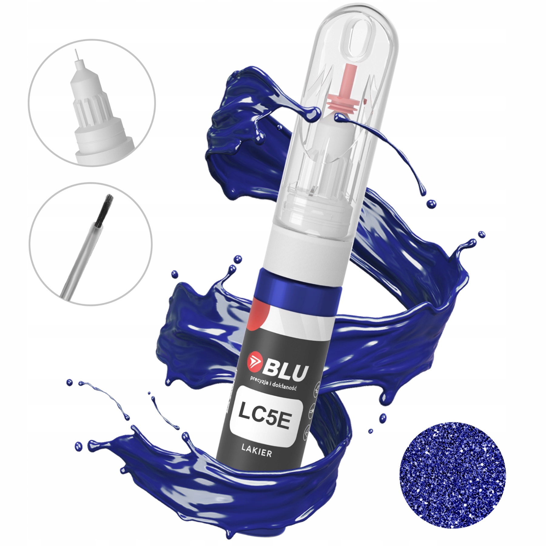 Lakier zaprawka samochodowa LC5E niebieski cobaltblau do Vw 2in1 Blu