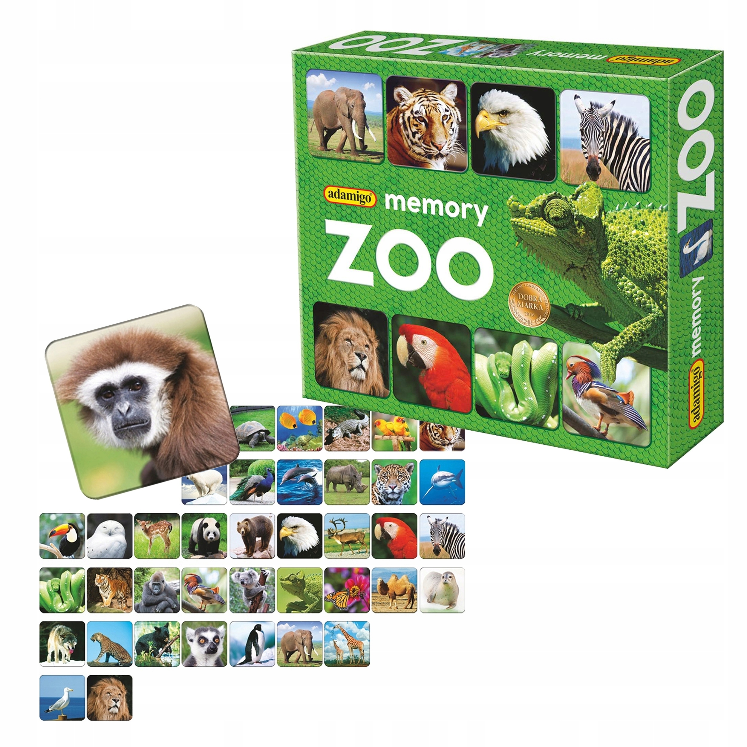 

Gra Pamięciowa Memory Zoo Zwierzęta Adamigo