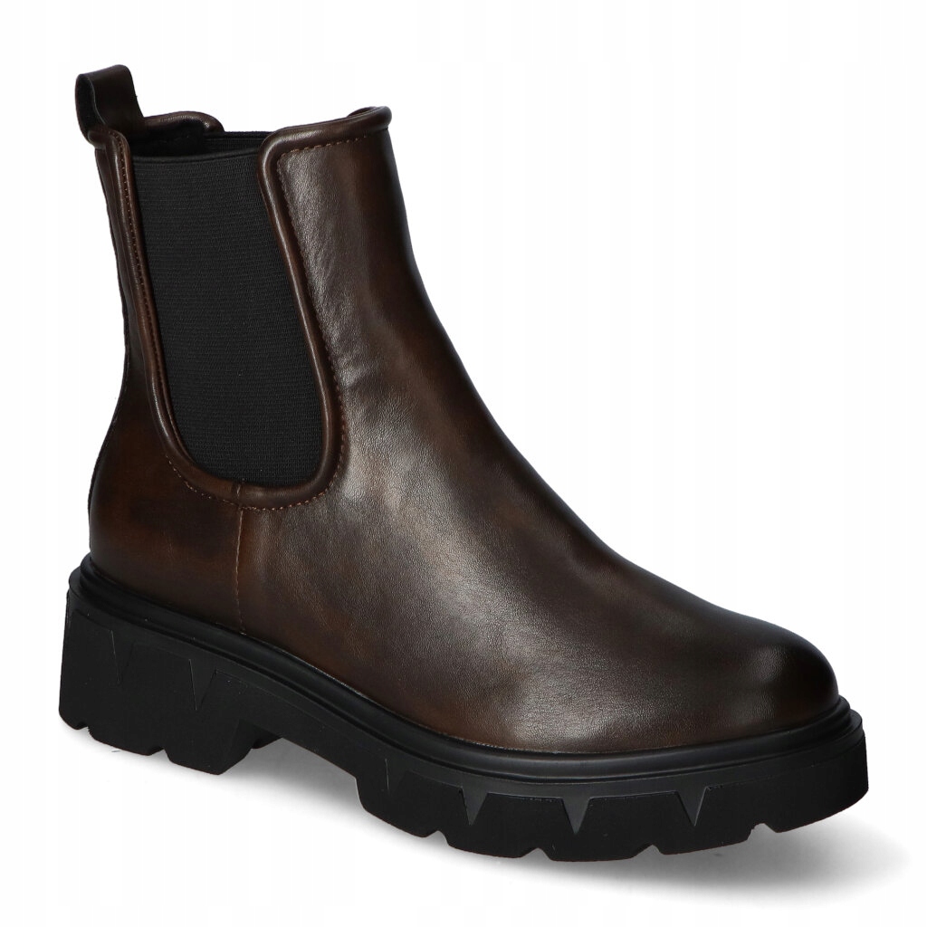 Kotníkové boty Chelsea Marco Tozzi 2-25482-45/304 Čokoládové 40