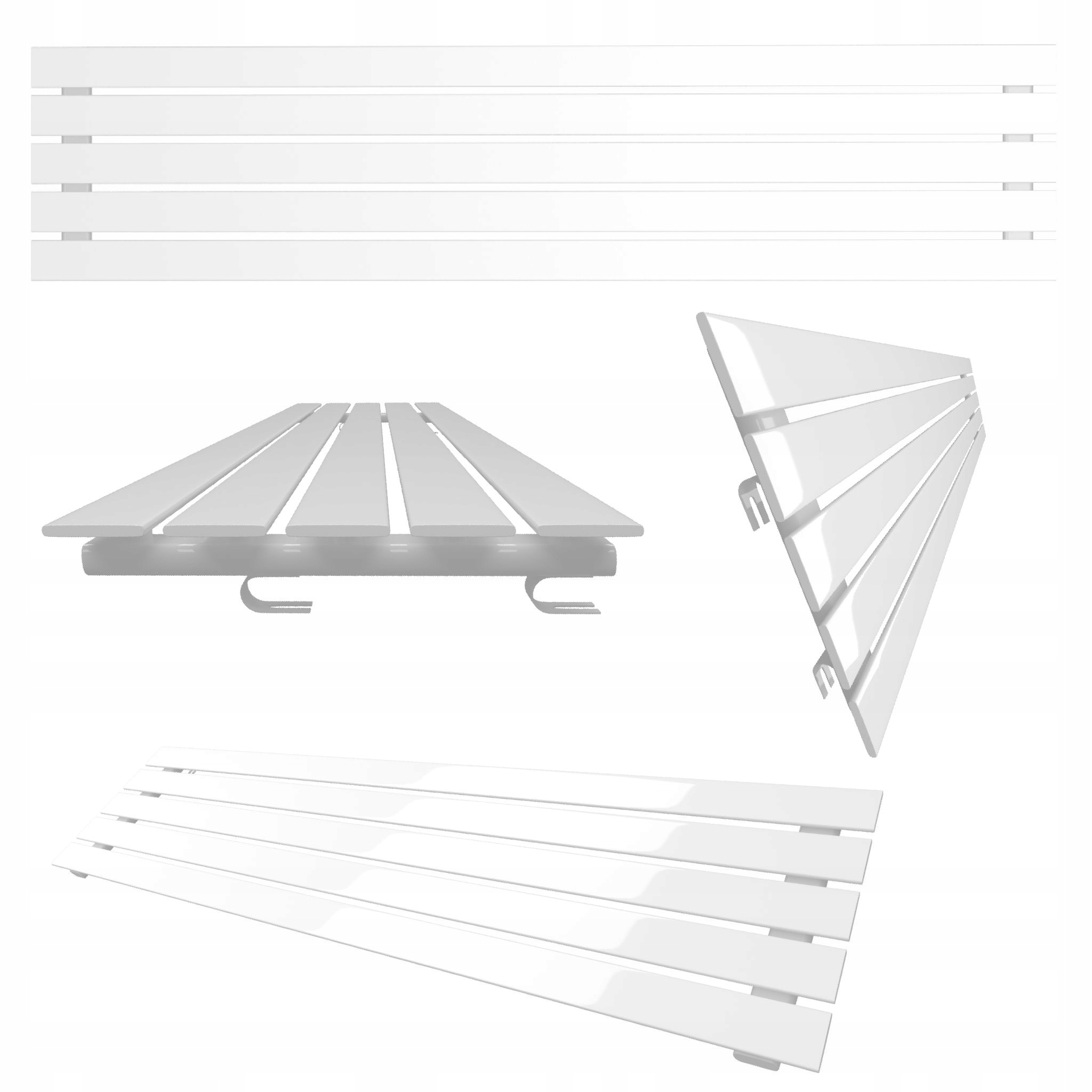 Horizontální pokojový radiátor Belloslim 38x180 bílý P