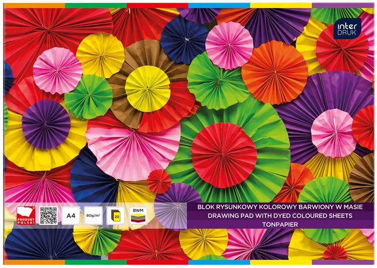 

Blok Rysunkowy A4 20 Kartek Kolorowych Interdruk
