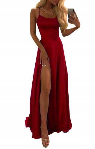 

Długa Maxi Elegancka Suknia Sukienka Long Xs 34